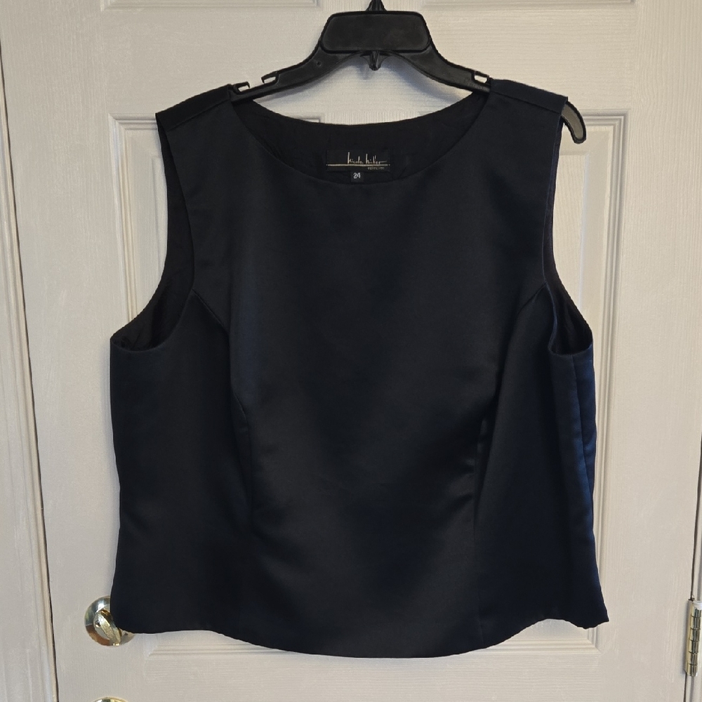 Nicole Miller Midnight Black Sleeveless Two-piece Dress